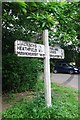 Old Direction Sign - Signpost by the B2192, Framfield parish