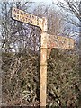 Old Direction Sign - Signpost east of Tregowris, St Keverne