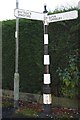 SJ5965 : Old Direction Sign - Signpost by Vicarage Lane, Little Budworth by Milestone Society
