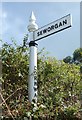 Old Direction Sign - Signpost by Lower Treleggan, Constantine