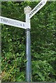 Old Direction Sign - Signpost east of Dodington Hall and church