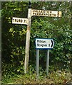 Old Direction Sign - Signpost east of Mithian, St Agnes