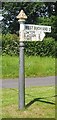 ST1818 : Old Direction Sign - Signpost by Chelmsine, Pitminster parish by Milestone Society