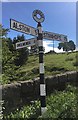 NY7843 : Old Direction Sign - Signpost by Milestone Society