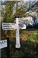 Old Direction Sign - Signpost by Middleton Common Lane, Westmeston parish