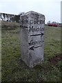 Old Guide Stone by the A76, south of Catrine, Sorn parish