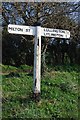 Old Direction Sign - Signpost by Lullington Road, Cuckmere Valley