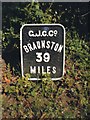 Milemarker by the Grand Union Canal, Bletchley