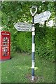 Old Direction Sign - Signpost by Bridge Street, Whaddon