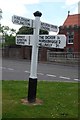 Old Direction Sign - Signpost by Michelham Priory Road, Upper Dicker