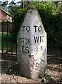 Old Milestone by the A49, Wigan Road, Ashton-in-Makerfield
