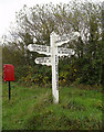 Old Direction Sign - Signpost by Chawleigh Week Cross, Chulmleigh