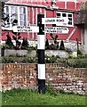 Old Direction Sign - Signpost  by Trowbridge Road, Bratton