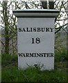 Old Milepost by High Street, Heytesbury