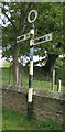 Old Direction Sign - Signpost north of Kirkbridge, Stanwick St John