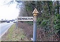 Direction Sign - Signpost on the A362 in Hemington parish