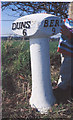 Old Milepost by the A6105, Chirnside, Berwick