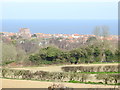 View of the water works, hidden by the trees ..