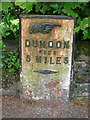 Old Milepost by the A815, Shore Road, Innellan