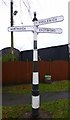 Old Direction Sign - Signpost by the B5081, Middlewich Road, Peover Superior