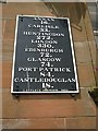 Old Milepost on Midsteeple, High Street, Dumfries