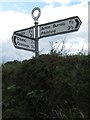 Old Direction Sign - Signpost by Evenwood Common, Much Wenlock parish