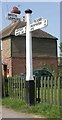 Direction Sign - Signpost by the B2088, Beckley