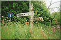 Direction Sign - Signpost by Tresithick Road, Feock parish