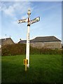 Direction Sign - Signpost in Penrose, St Eval parish