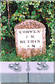 Old Milestone by the A494, north of Llanelidan