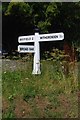 Direction Sign - Signpost by Witherenden Road, Mayfield parish