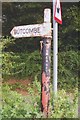 Direction Sign - Signpost by Ashley Lane, Burrington parish