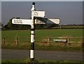 Direction Sign - Signpost near Rycroft Farm, Marthall parish