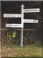 Direction Sign - Signpost by the B3222, Brushford