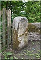 Old Milestone by Brentmill Bridge, South Brent