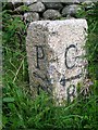 NX2749 : Old Milestone by the A747, near Alticry Bridge, Mochrum parish by Milestone Society