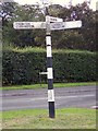 Direction Sign - Signpost by Hough Lane, Norley