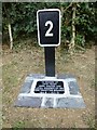 Milemarker by the Grand Union Canal, Rothersthorpe parish