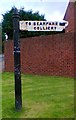 Direction Sign - Signpost by Bearpark Colliery Road, Bearpark