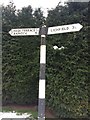 Direction Sign - Signpost by the A5190, Lichfield Road, Burntwood