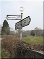 Direction Sign - Signpost by the B4363, Wall Town