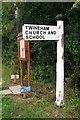 Direction Sign - Signpost by Twineham Lane, Twineham