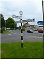 Direction Sign - Signpost by the B4027, Station Road, Bletchingdon