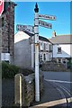 Direction Sign - Signpost by Station Road, St Newlyn East