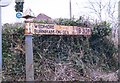 Direction Sign - Signpost by the B3139, west of Bleadney