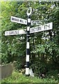 Direction Sign - Signpost on the A7 in Arthuret parish