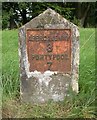 Old Milestone by the A4042, Llanover parish