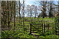 Gate on footpath at East Grafton