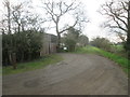 Entrance  to  Seven  Acres  and  track  going  south