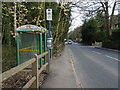 Bus stop and shelter on Lanset Road South, Oughtibridge